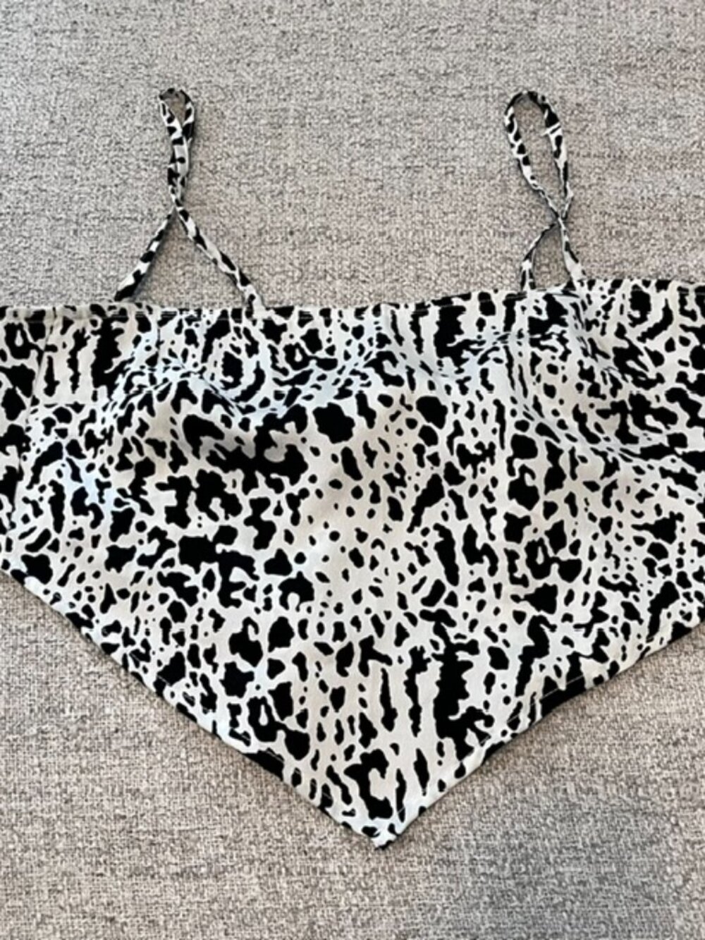 Urban Threads cow print bandana style top